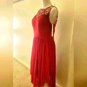 JJ House wedding and special occasions dress NWT, size 12, Burgundy.